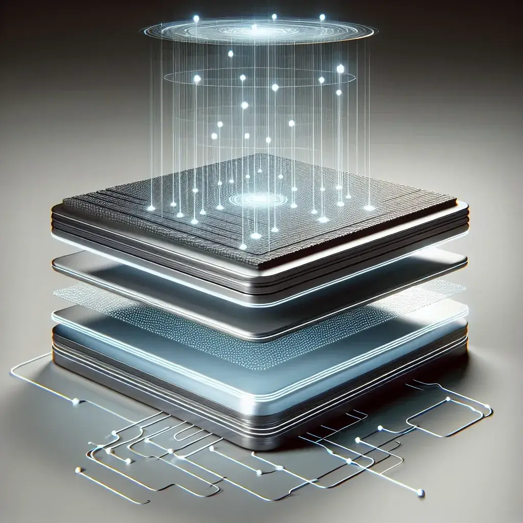 "Imagen que ilustra el concepto de caché de triple capa en sistemas de inteligencia artificial, mostrando la estructura jerárquica de almacenamiento y su impacto en el rendimiento de procesos de IA."