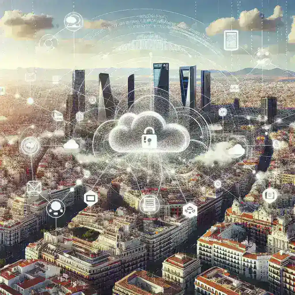Alt text: "Google Cloud Storage data center in Madrid showcasing expanded coverage and infrastructure for enhanced cloud services."