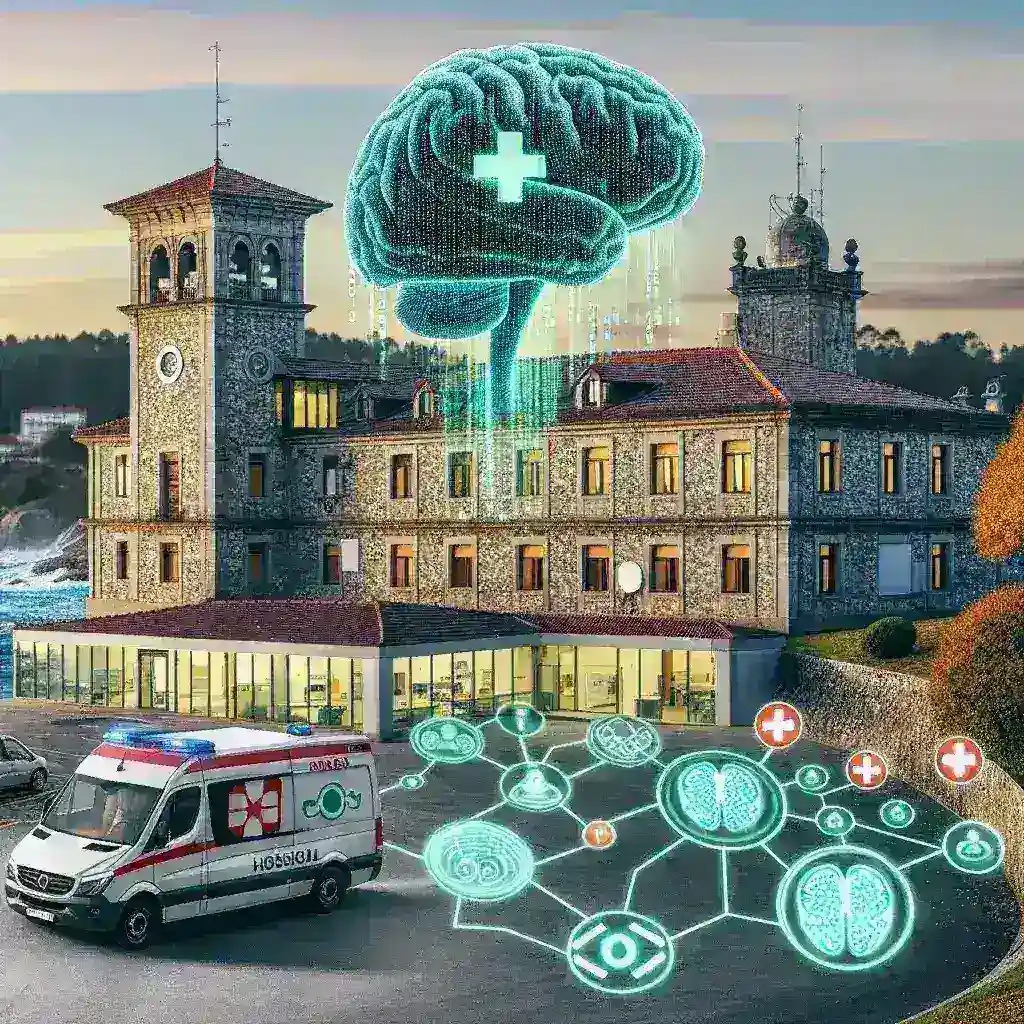 "Algoritmos de inteligencia artificial en uso en hospitales de Galicia para la predicción de ingresos en urgencias, mejorando la atención médica y optimizando recursos."